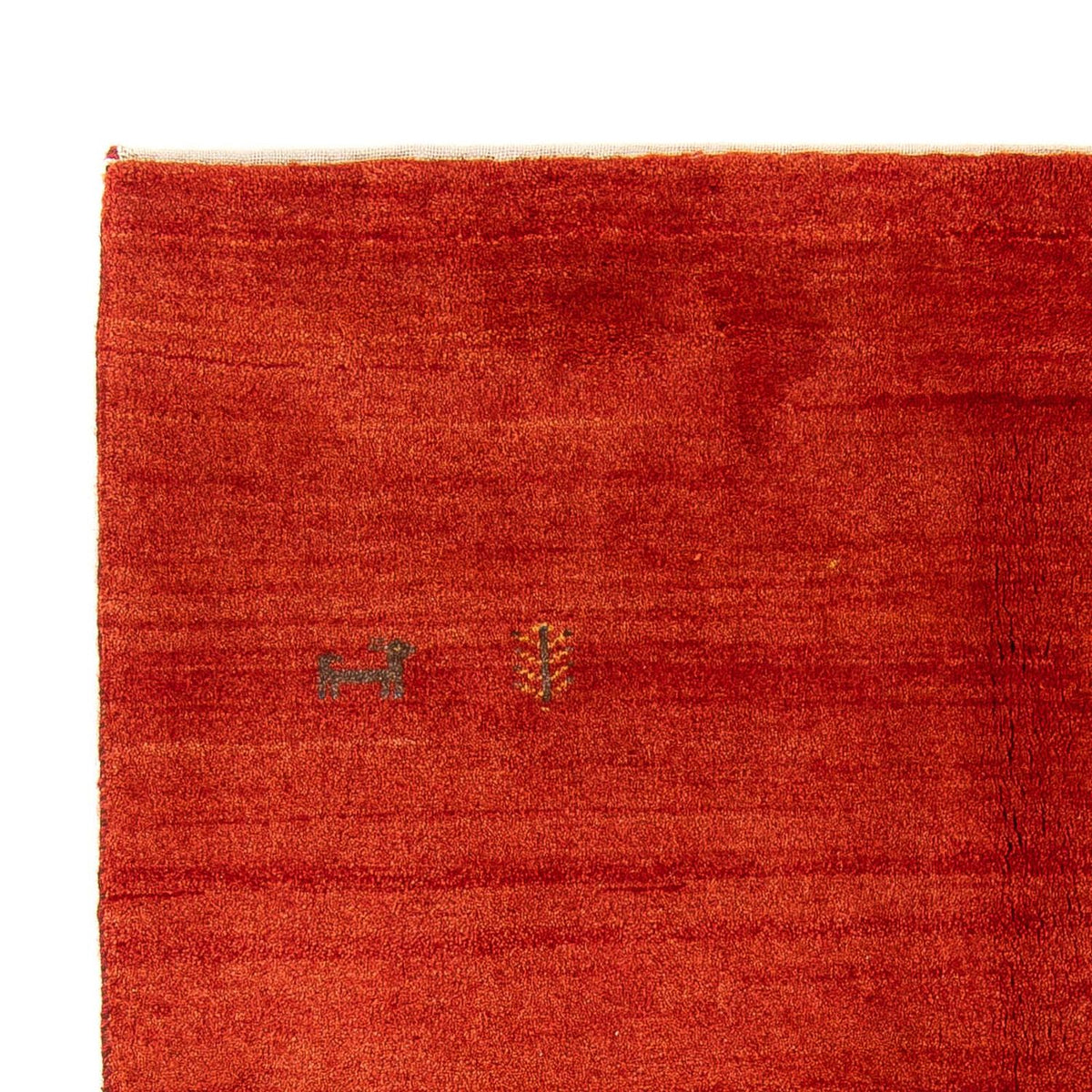 Tapis Gabbeh - Loribaft Persan - 182 x 130 cm - rouge foncé