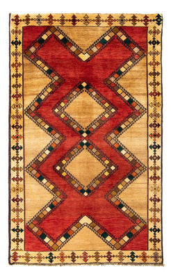 Tapis Gabbeh - Persan - 192 x 114 cm - rouge foncé