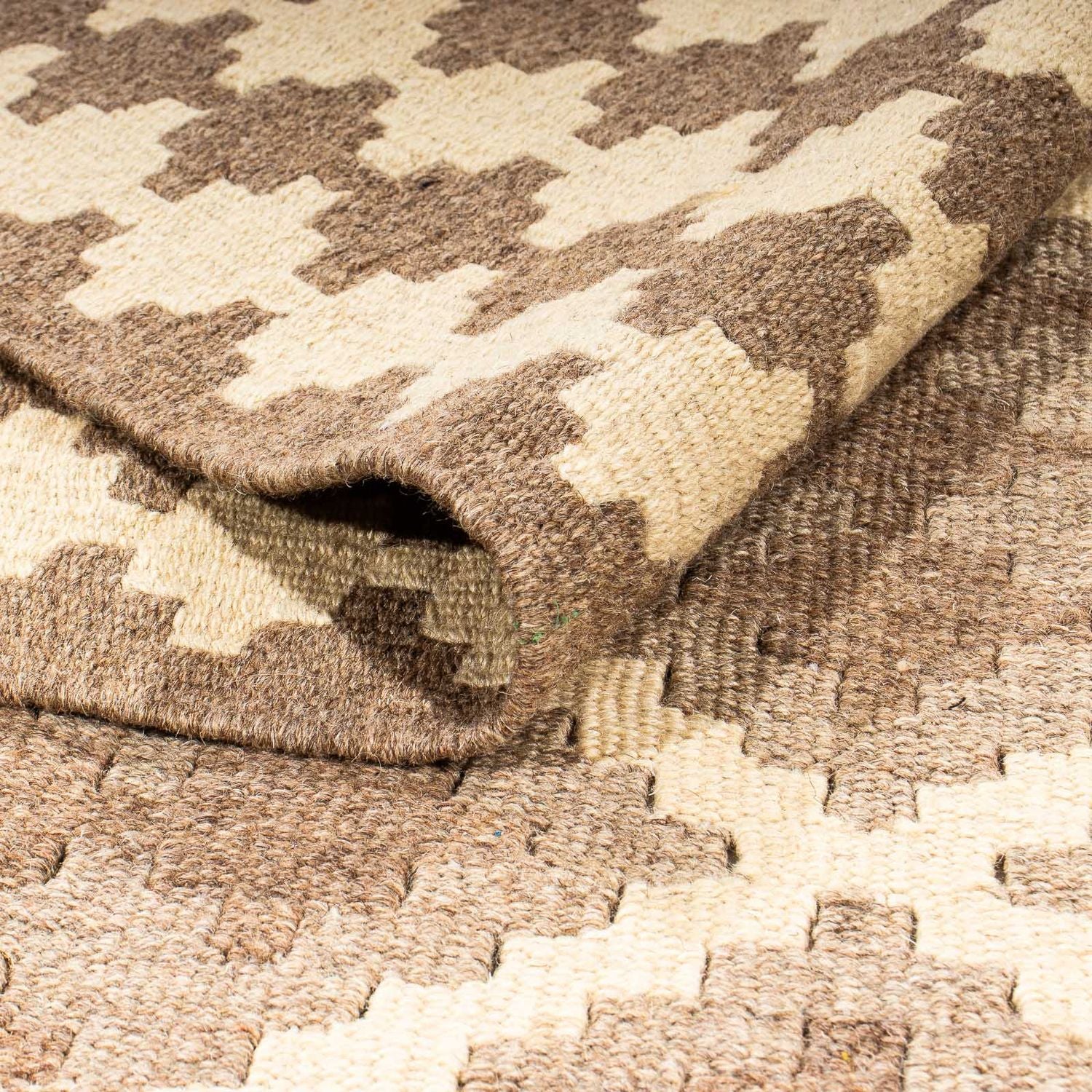 Tapis Kelim - Oriental - 218 x 163 cm - marron clair