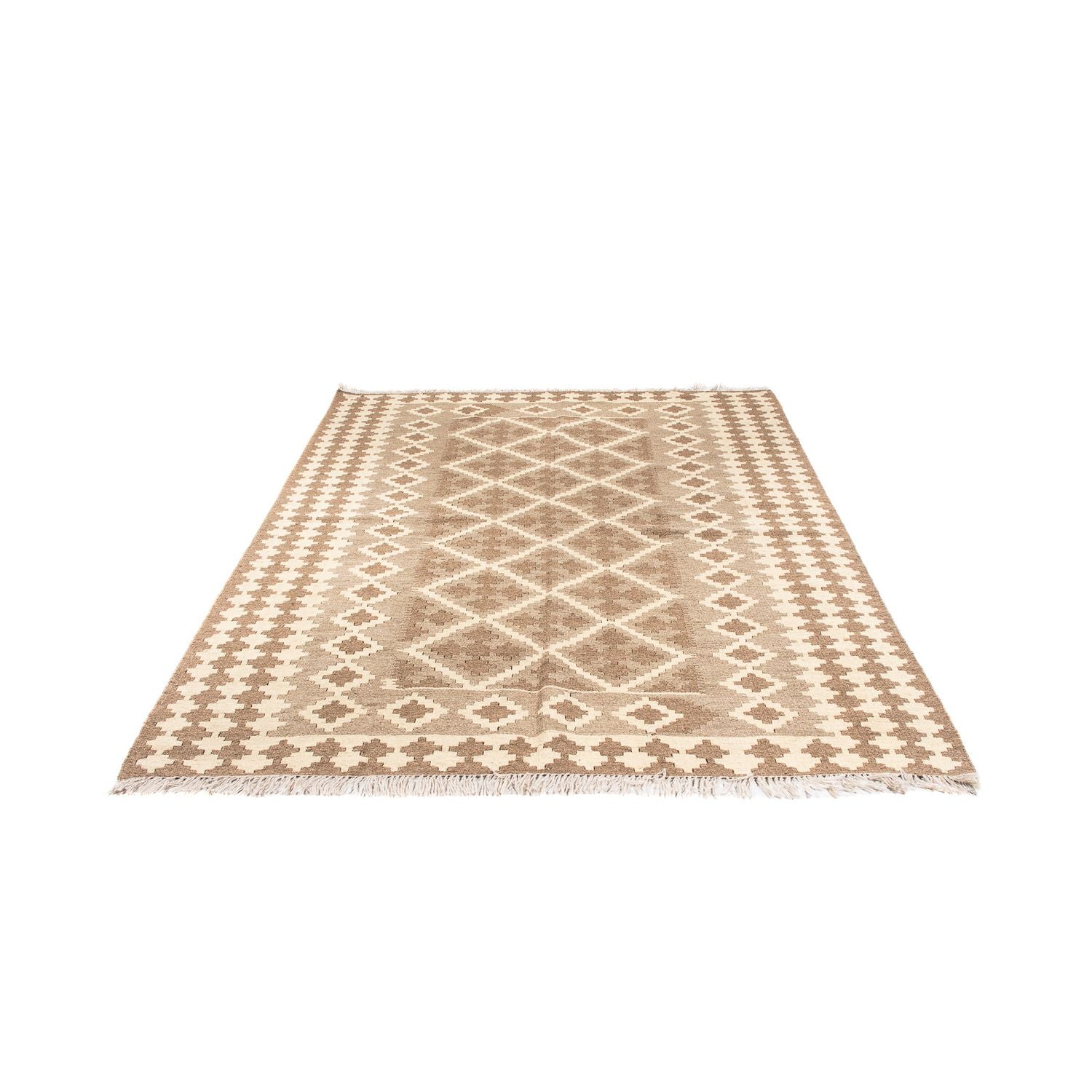 Tapis Kelim - Oriental - 218 x 163 cm - marron clair
