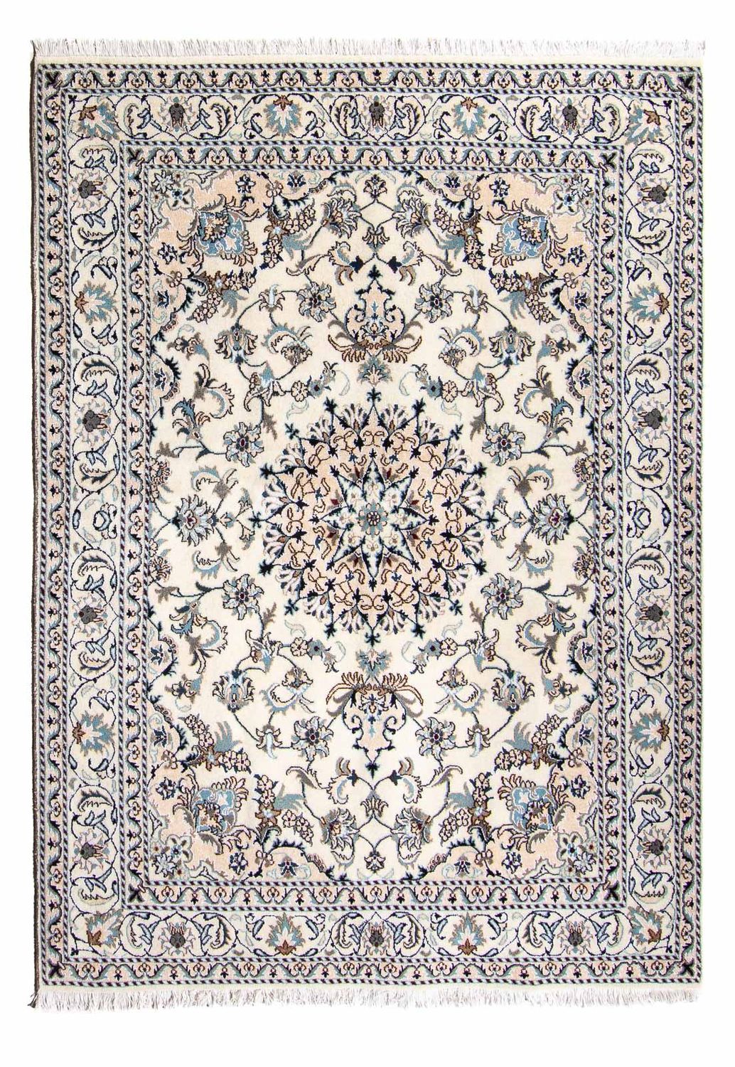 Tapis persan - Nain - 229 x 167 cm - beige