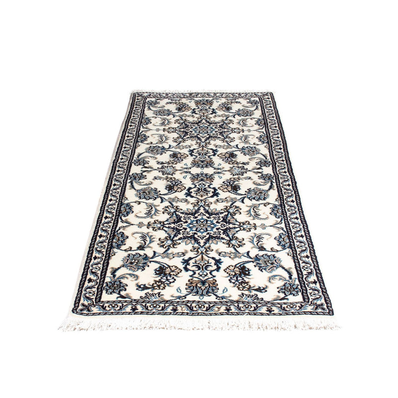 Tapis de couloir Tapis persan - Nain - 192 x 76 cm - beige