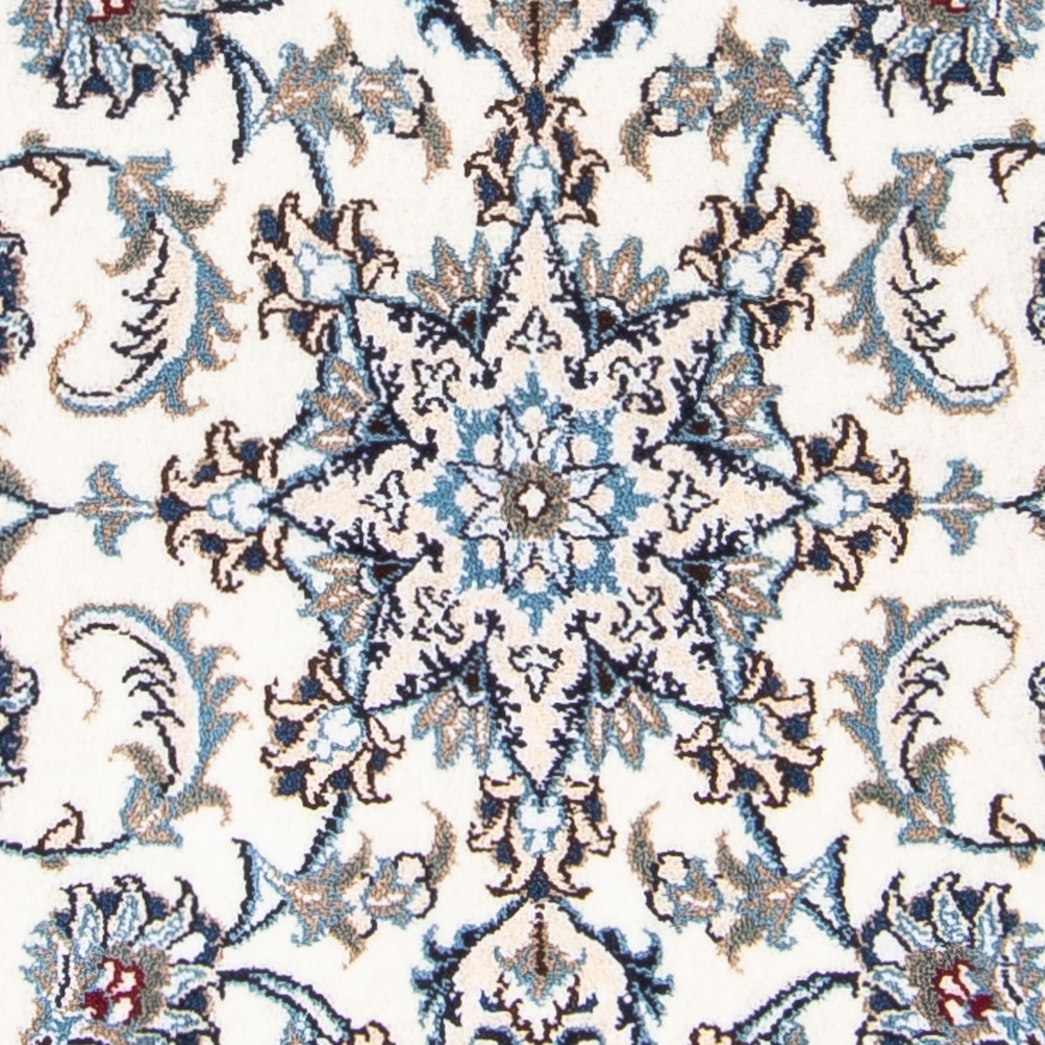 Tapis de couloir Tapis persan - Nain - 296 x 76 cm - beige