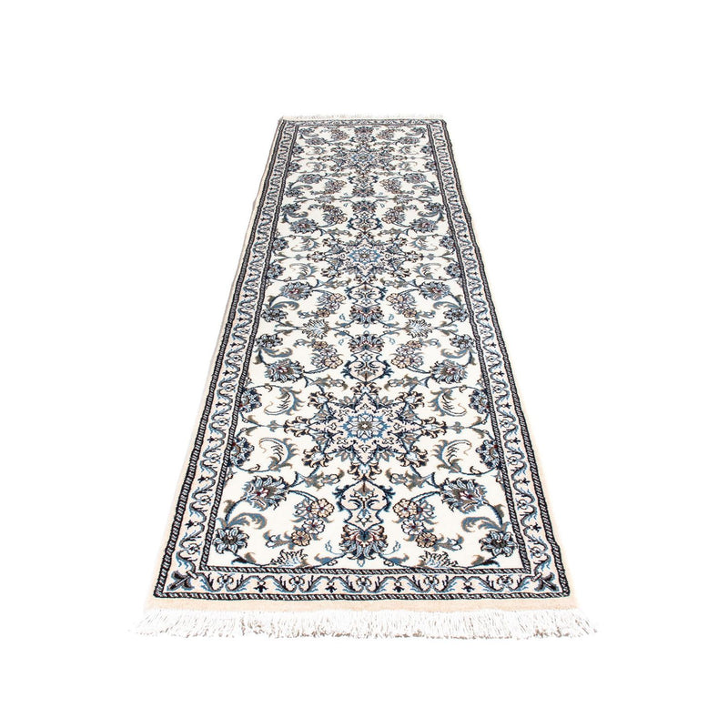 Tapis de couloir Tapis persan - Nain - 296 x 76 cm - beige