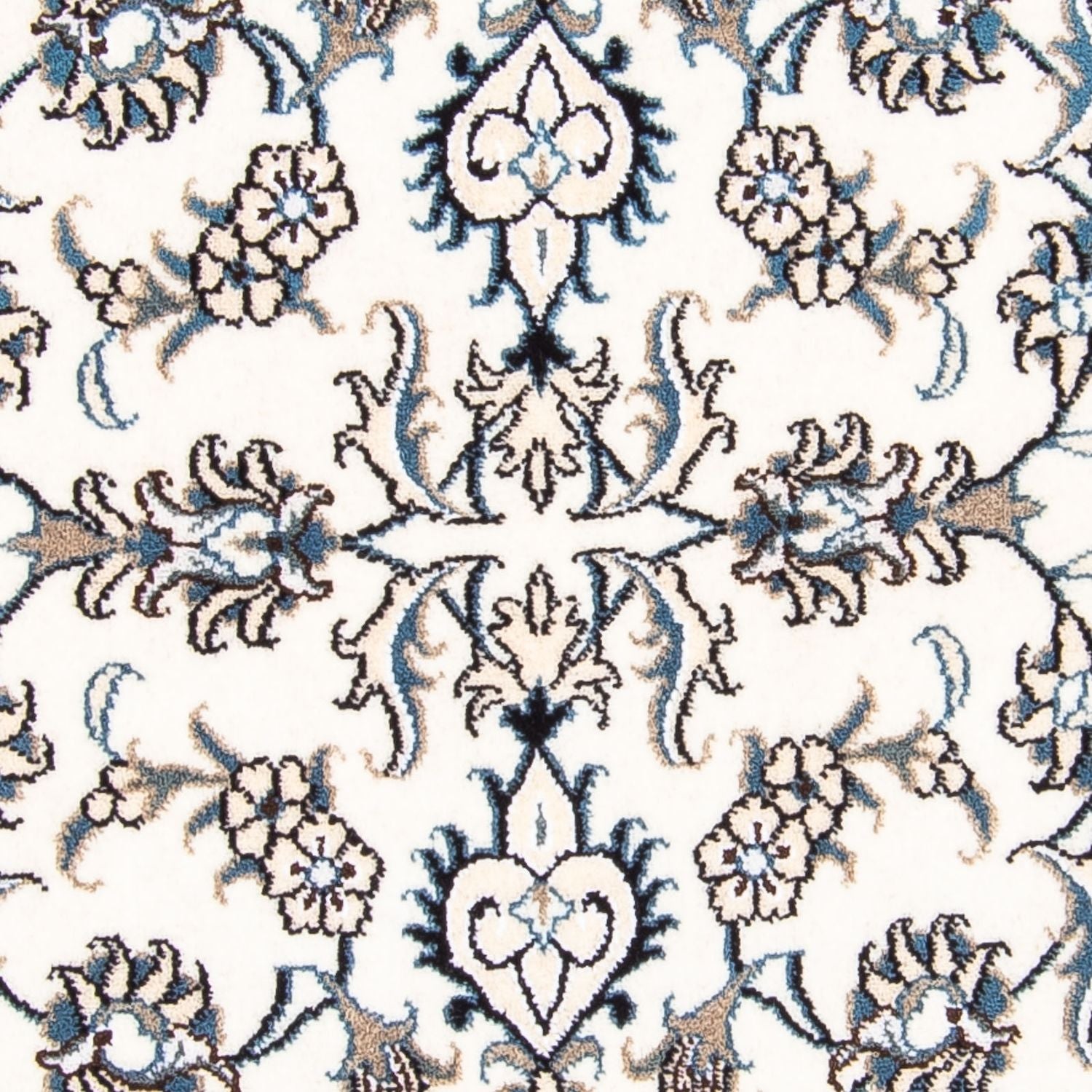 Tapis de couloir Tapis persan - Nain - 200 x 80 cm - beige