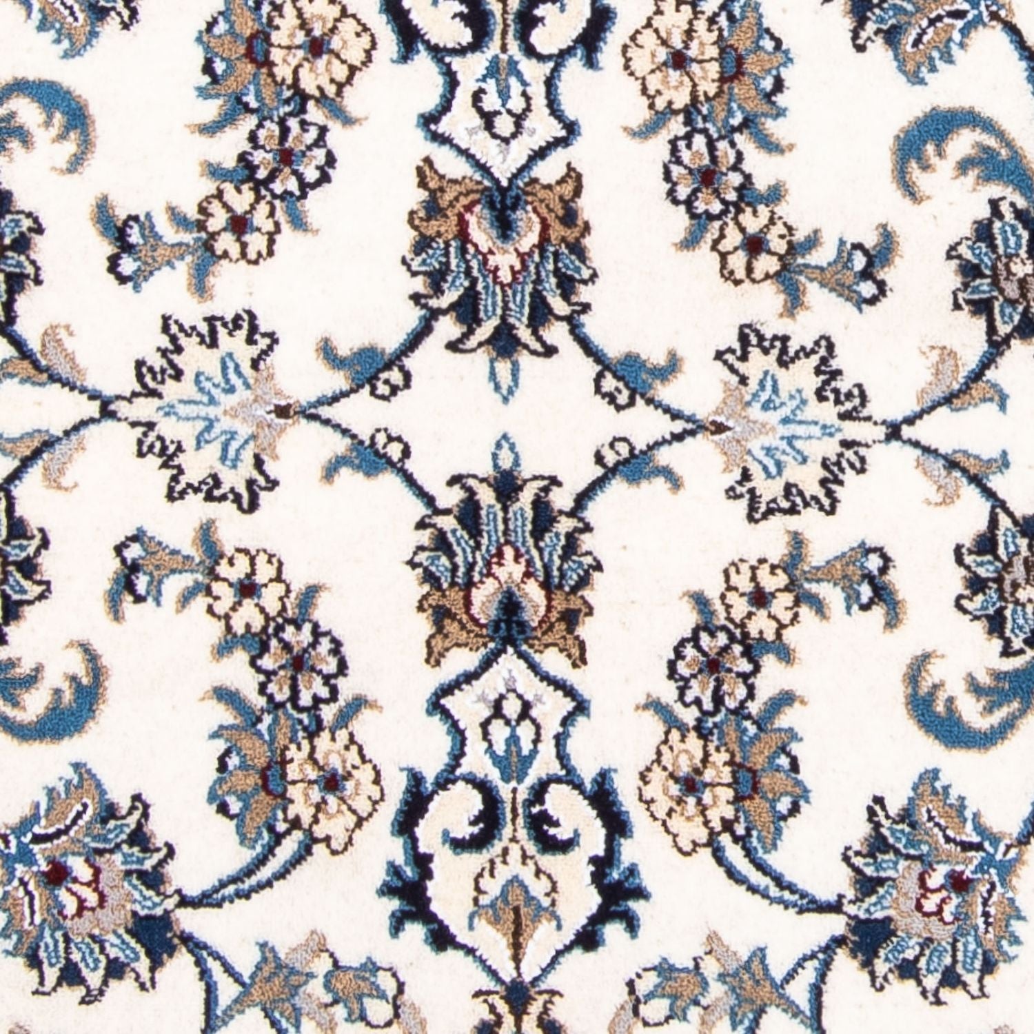 Tapis de couloir Tapis persan - Nain - 202 x 80 cm - beige
