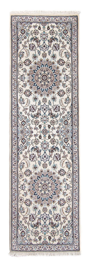 Tapis de couloir Tapis persan - Nain - Royal - 200 x 62 cm - beige