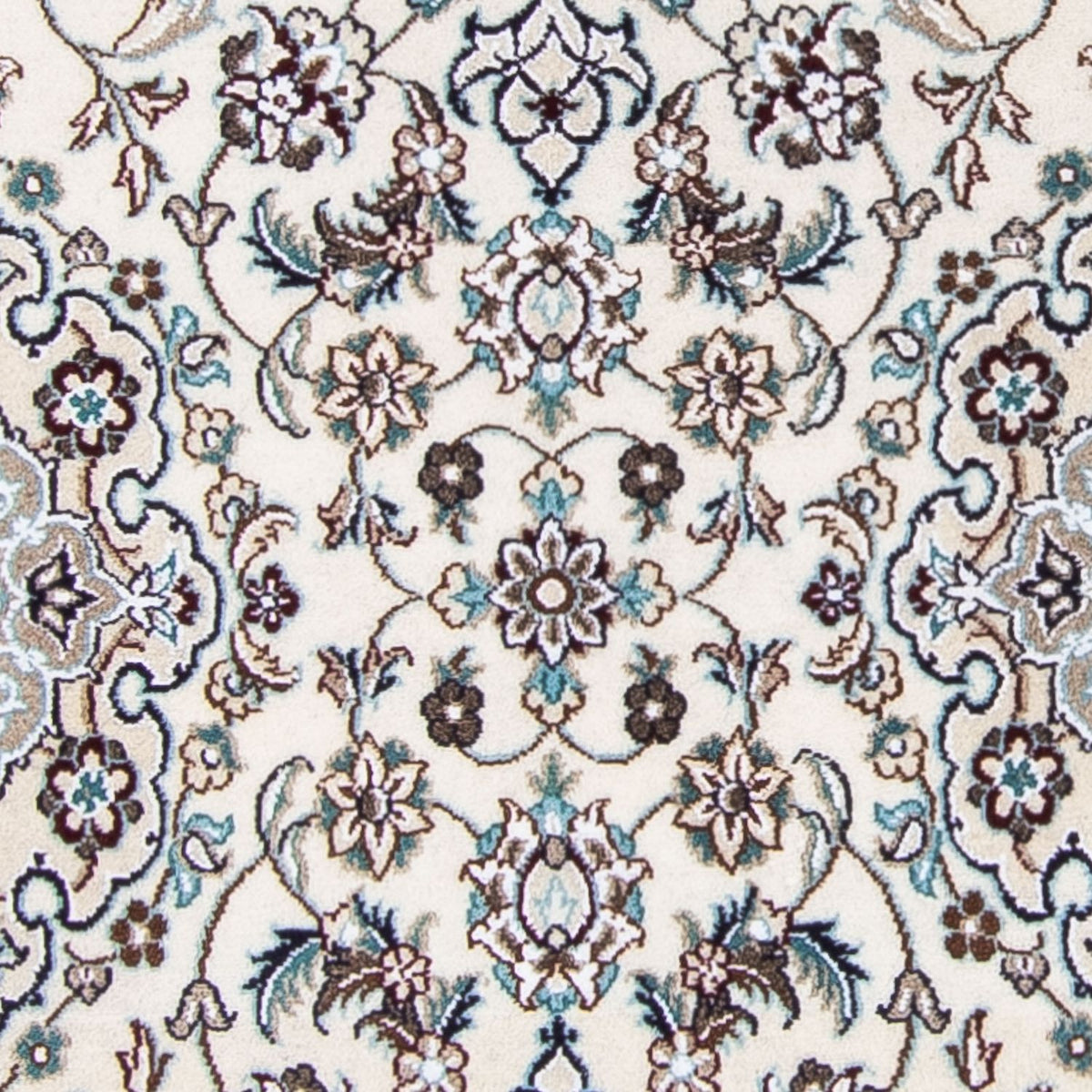 Tapis de couloir Tapis persan - Nain - Royal - 200 x 62 cm - beige