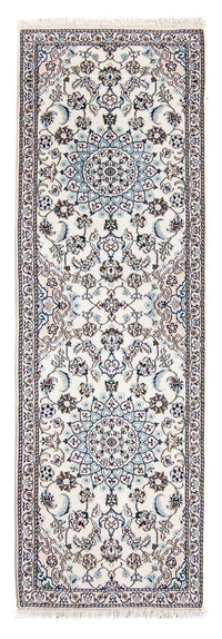 Tapis de couloir Tapis persan - Nain - Royal - 196 x 63 cm - beige