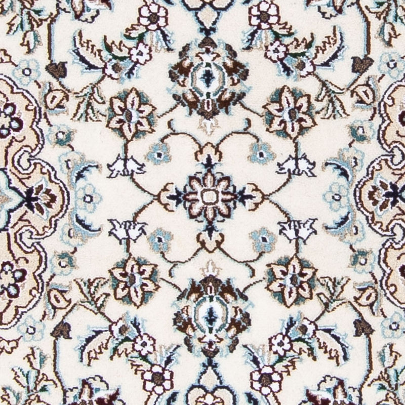 Tapis de couloir Tapis persan - Nain - Royal - 196 x 63 cm - beige