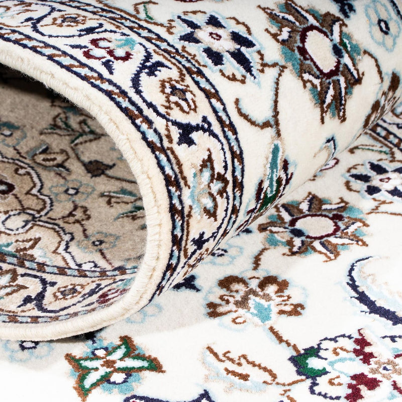 Tapis de couloir Tapis persan - Nain - Royal - 196 x 63 cm - beige