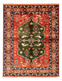 Tapis afghan - 195 x 150 cm - rouge