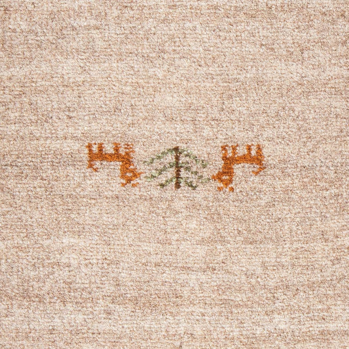 Tapis Gabbeh - Loribaft Persan - 60 x 40 cm - chocolat clair