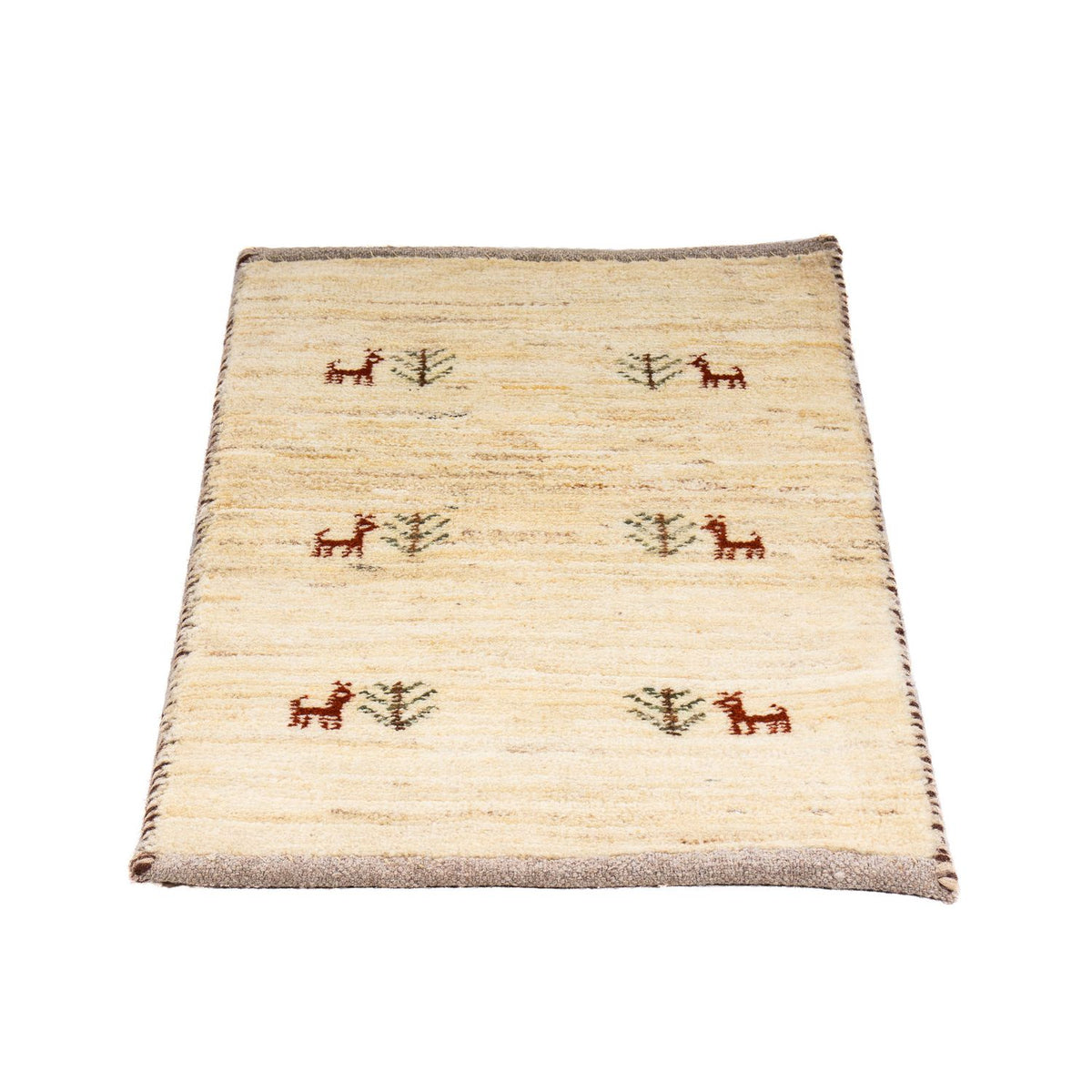 Tapis Gabbeh - Loribaft Persan - 60 x 40 cm - beige