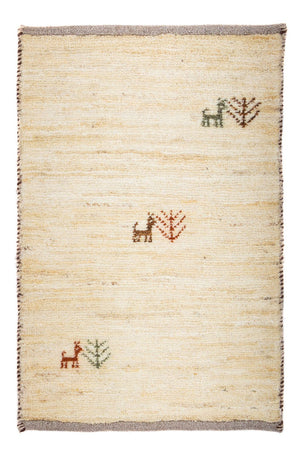 Tapis Gabbeh - Loribaft Persan - 60 x 40 cm - beige