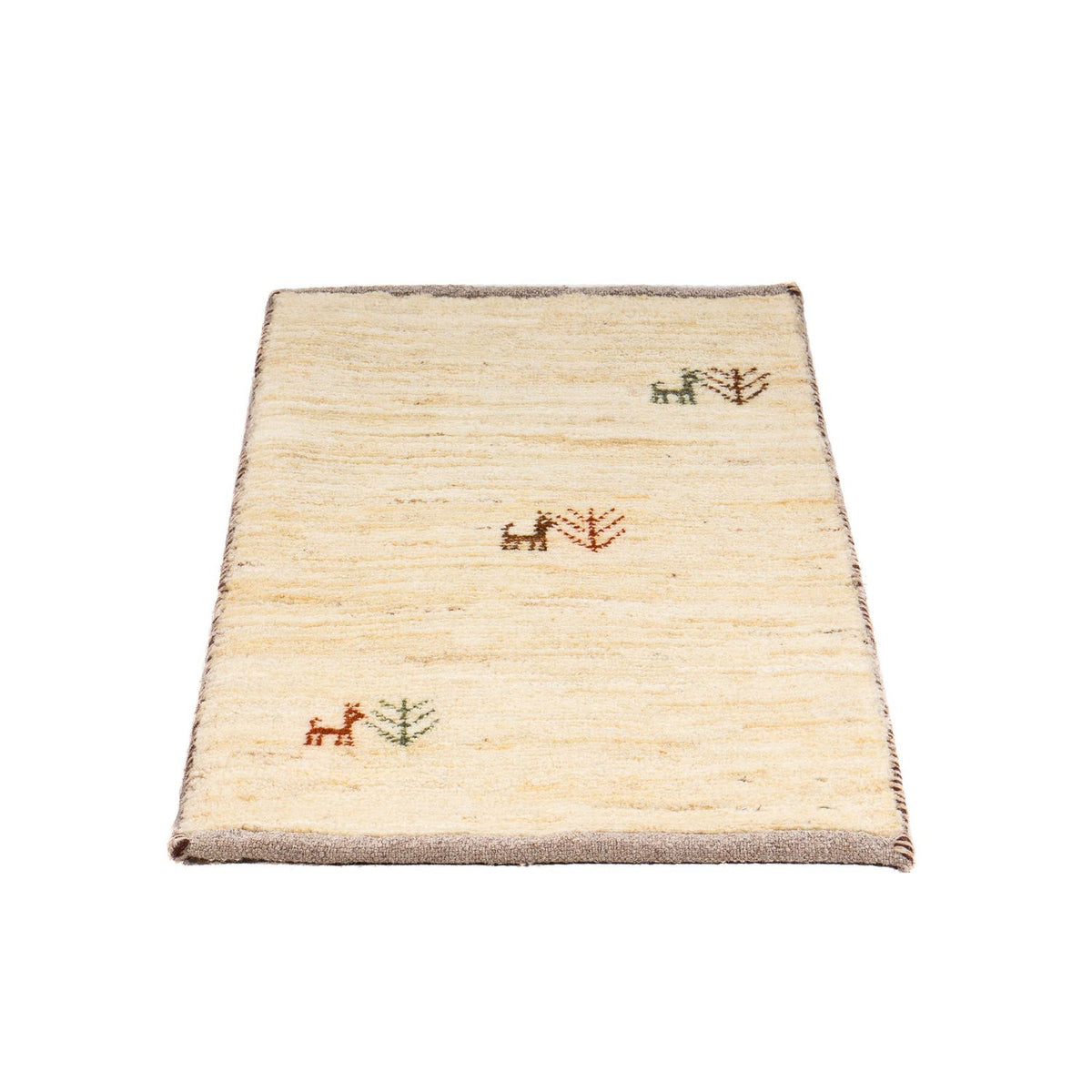 Tapis Gabbeh - Loribaft Persan - 60 x 40 cm - beige