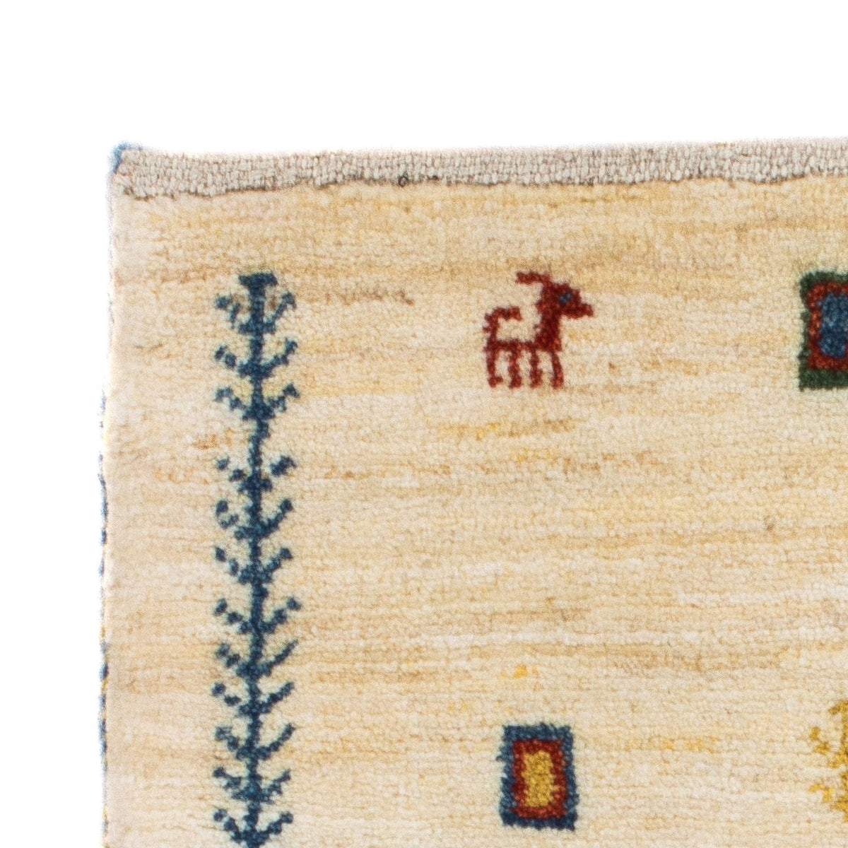 Tapis Gabbeh - Loribaft Persan - 87 x 51 cm - beige