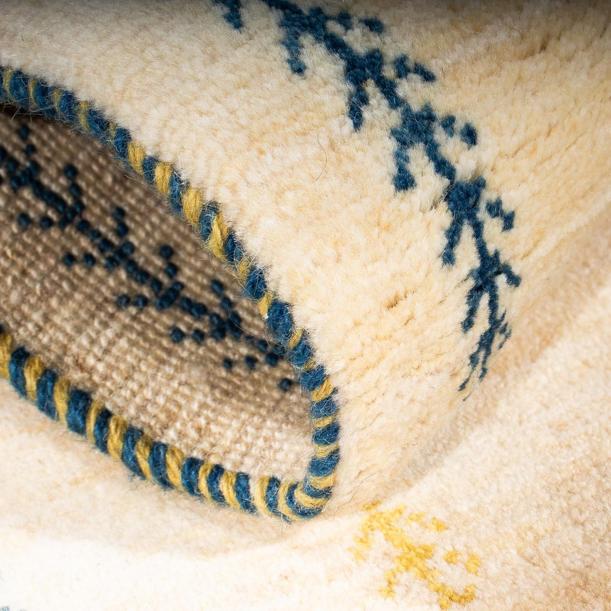 Tapis Gabbeh - Loribaft Persan - 87 x 51 cm - beige