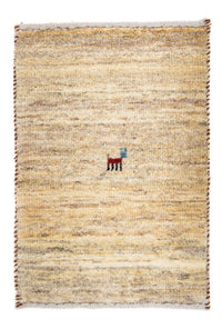 Tapis Gabbeh - Loribaft Persan - 60 x 40 cm - beige