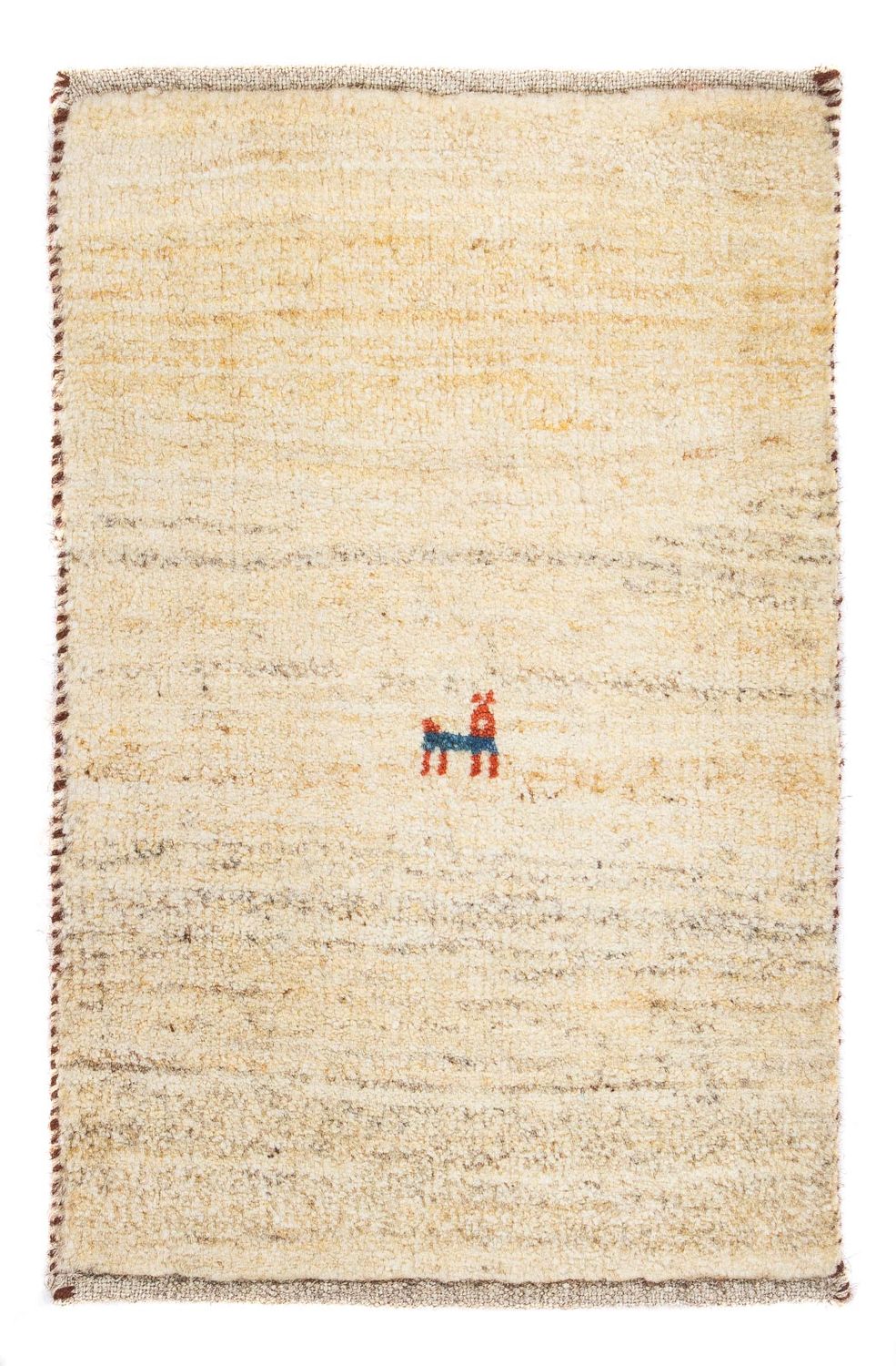 Tapis Gabbeh - Loribaft Persan - 60 x 40 cm - beige