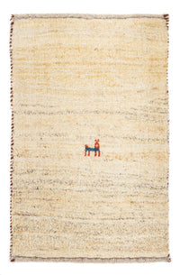 Tapis Gabbeh - Loribaft Persan - 60 x 40 cm - beige