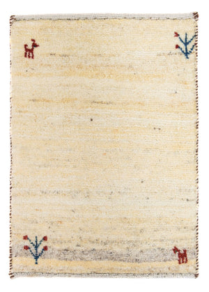 Tapis Gabbeh - Loribaft Persan - 60 x 40 cm - beige