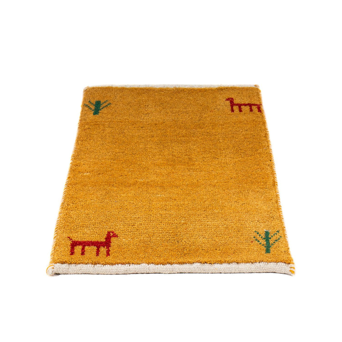 Tapis Gabbeh - Loribaft Persan - 60 x 40 cm - orange