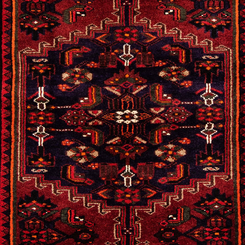 Tapis persan - Nomadic - 226 x 146 cm - rouge foncé