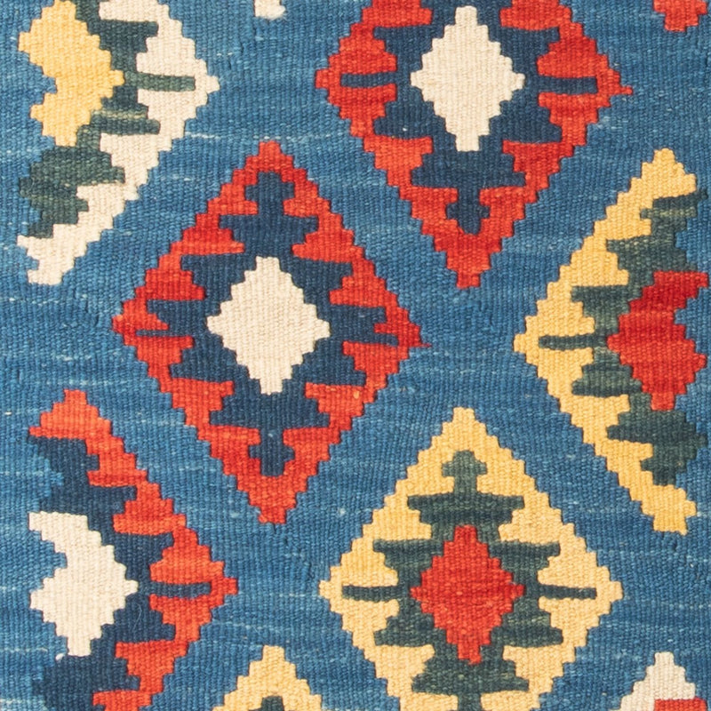 Tapis de couloir Tapis Kelim - Oriental - 204 x 62 cm - bleu