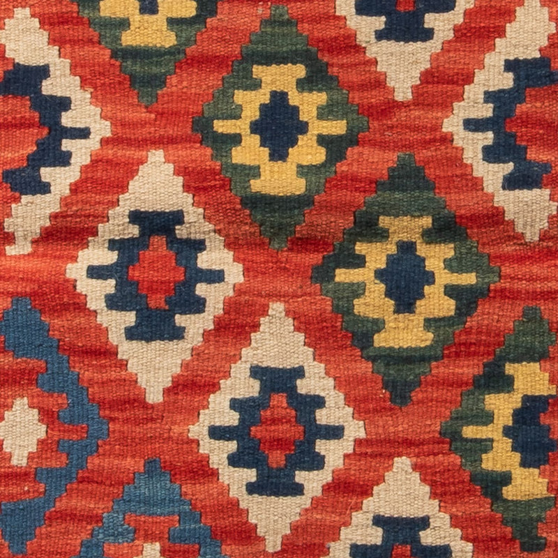 Tapis de couloir Tapis Kelim - Oriental - 206 x 60 cm - rouge foncé