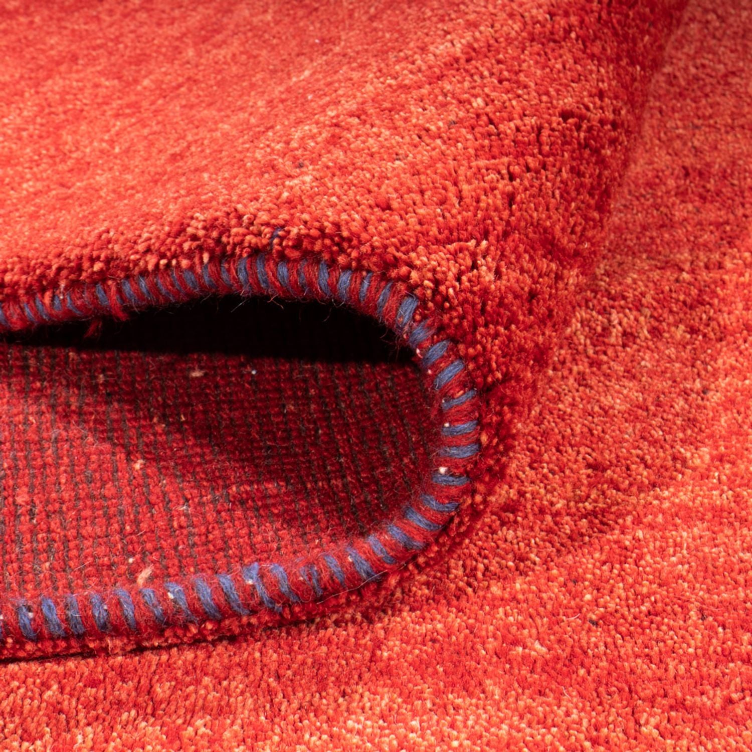 Tapis Gabbeh - Loribaft Persan - 406 x 300 cm - rouge foncé