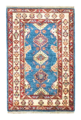 Tapis Ziegler - Kazak - 97 x 65 cm - bleu