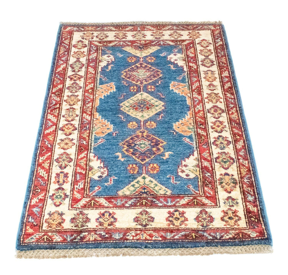 Tapis Ziegler - Kazak - 97 x 65 cm - bleu