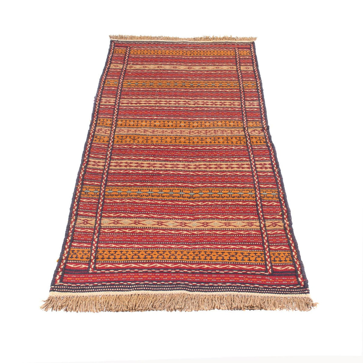 Tapis de couloir Tapis Kelim - Oriental - 200 x 70 cm - multicolore