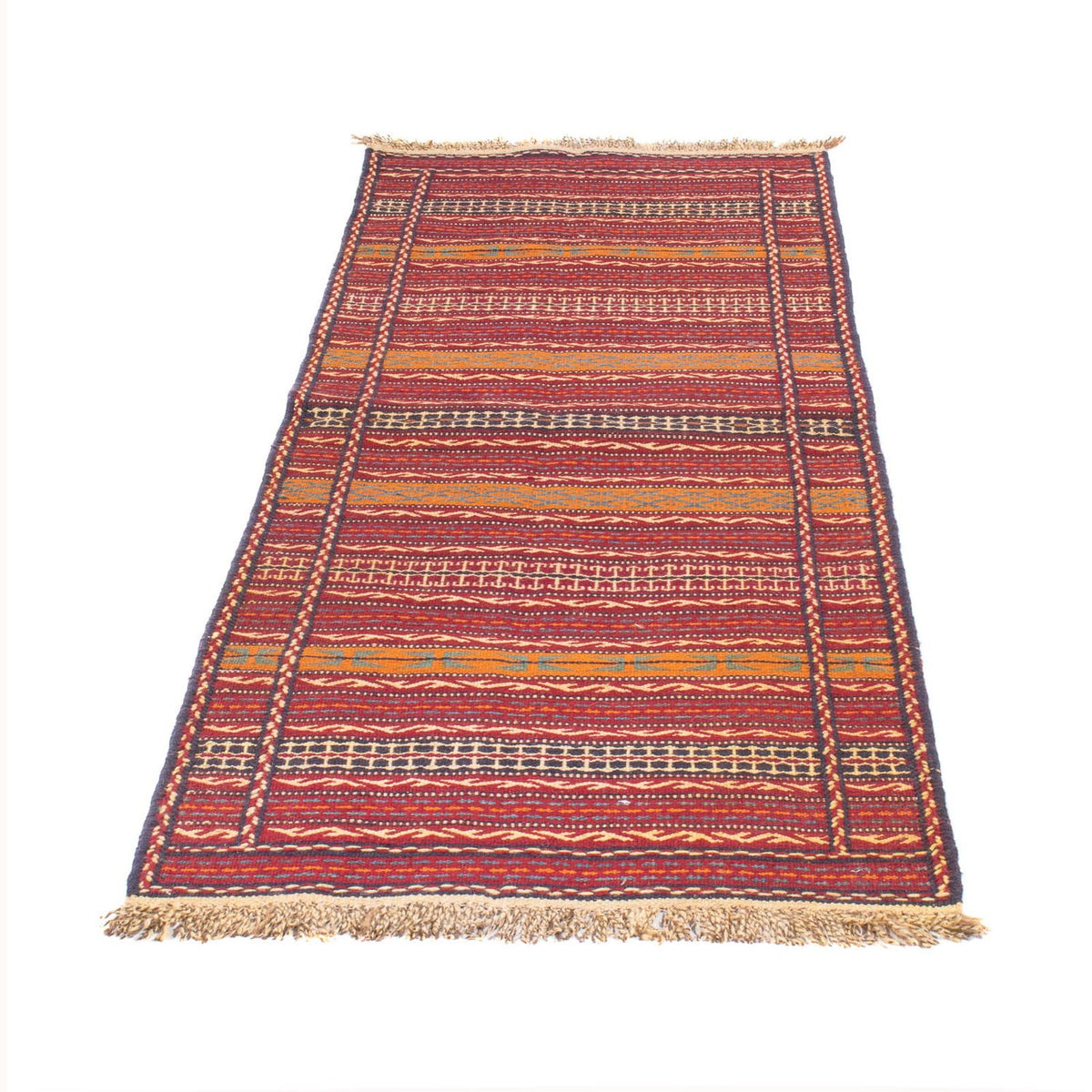 Tapis de couloir Tapis Kelim - Oriental - 200 x 70 cm - multicolore