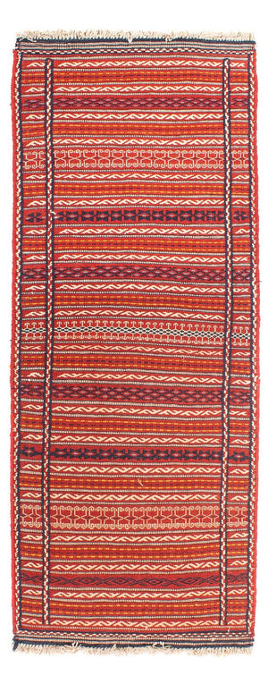 Tapis de couloir Tapis Kelim - Oriental - 200 x 70 cm - multicolore