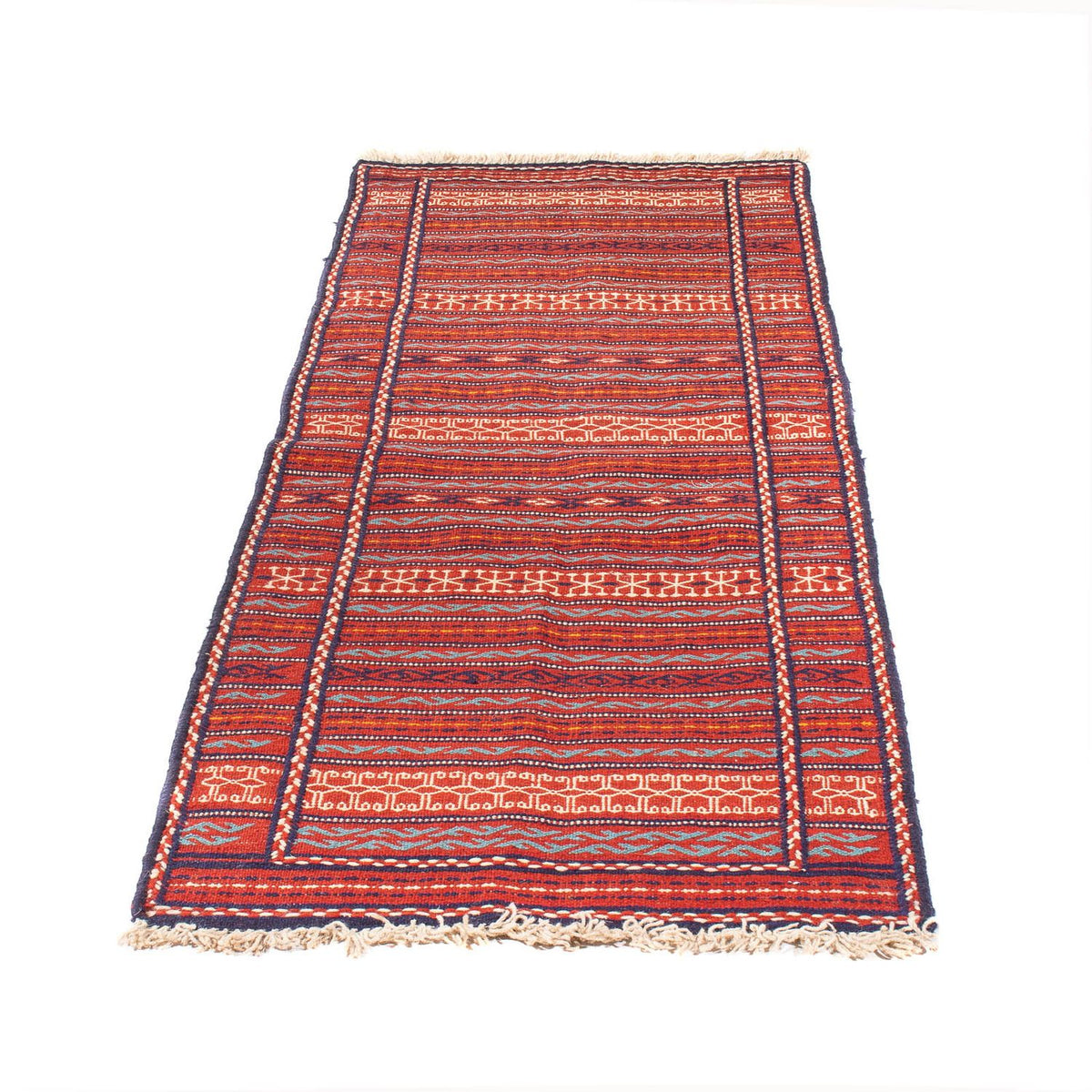 Tapis de couloir Tapis Kelim - Oriental - 200 x 70 cm - multicolore