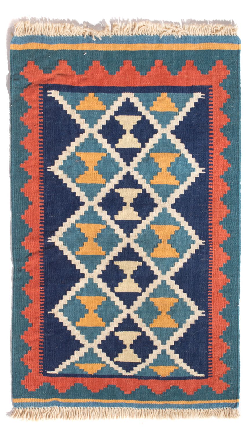 Tapis Kelim - Oriental - 87 x 57 cm - multicolore