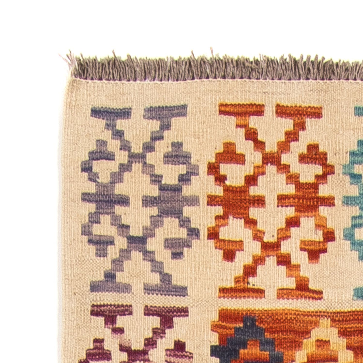 Tapis de couloir Tapis Kelim - Splash - 302 x 83 cm - multicolore