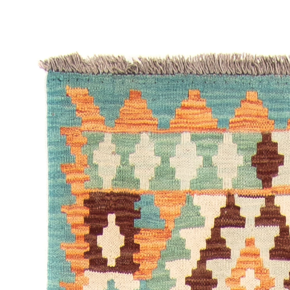 Tapis de couloir Tapis Kelim - Splash - 304 x 75 cm - multicolore