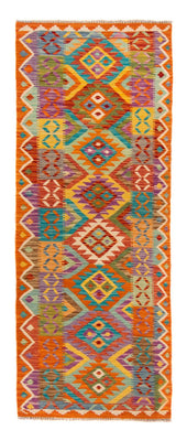 Tapis de couloir Tapis Kelim - Splash - 210 x 83 cm - multicolore