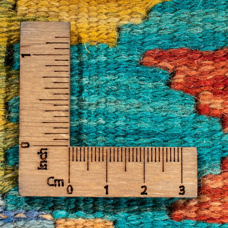 Tapis de couloir Tapis Kelim - Splash - 210 x 83 cm - multicolore