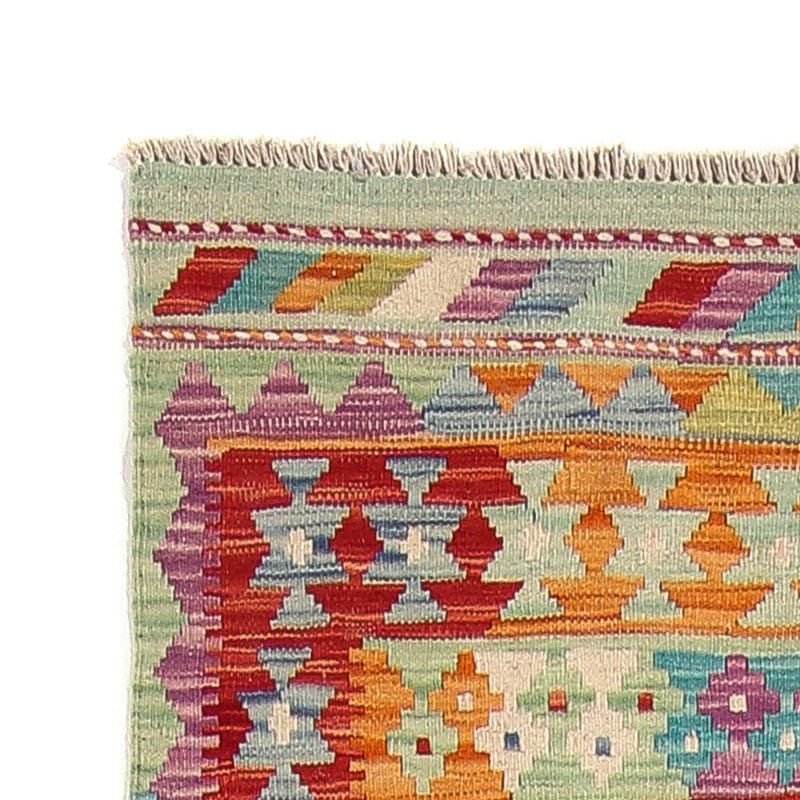 Tapis de couloir Tapis Kelim - Splash - 309 x 84 cm - multicolore