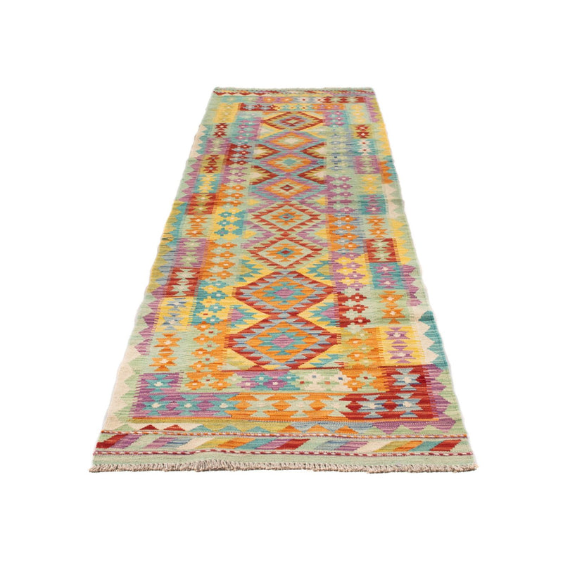 Tapis de couloir Tapis Kelim - Splash - 309 x 84 cm - multicolore