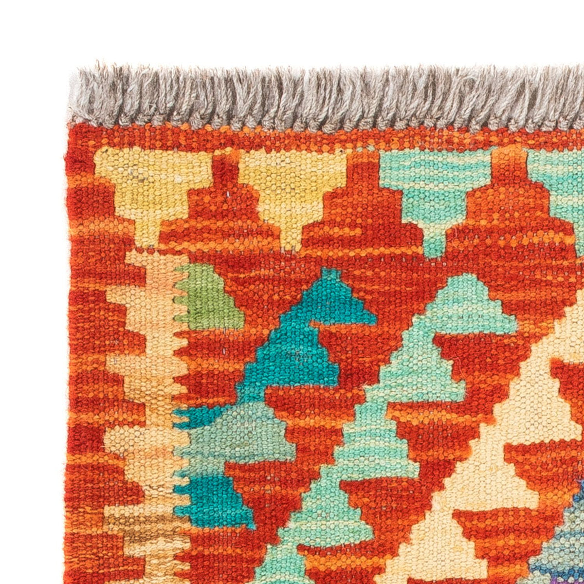 Tapis Kelim - Splash carré  - 52 x 50 cm - multicolore