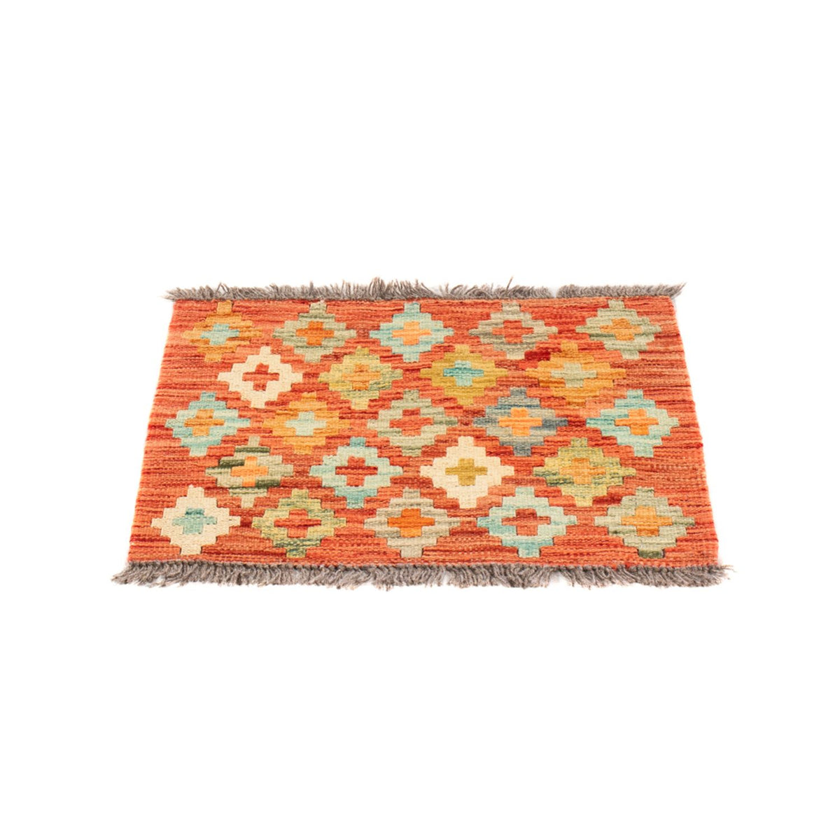 Tapis Kelim - Splash carré  - 52 x 50 cm - multicolore
