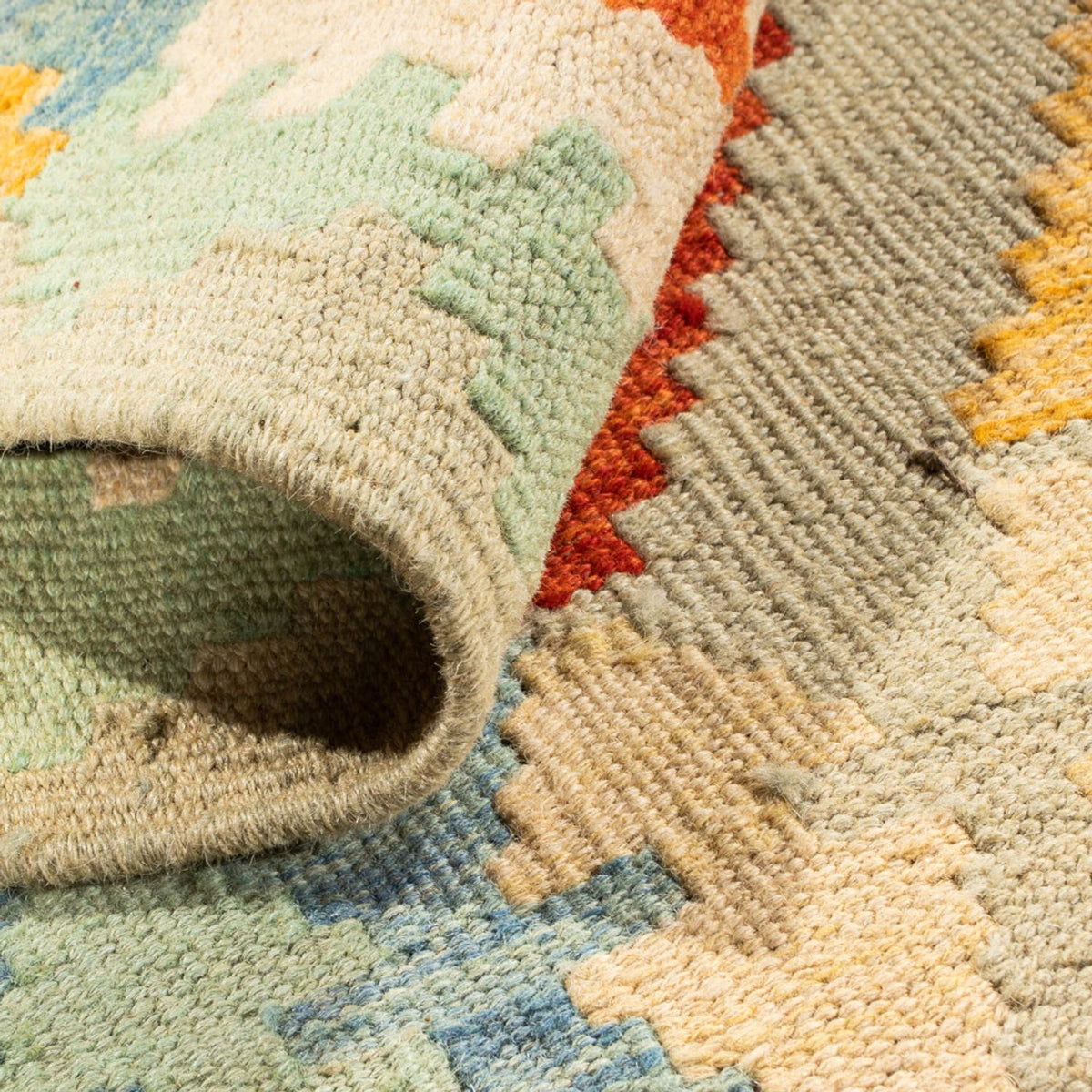 Tapis Kelim - Splash - 89 x 63 cm - multicolore