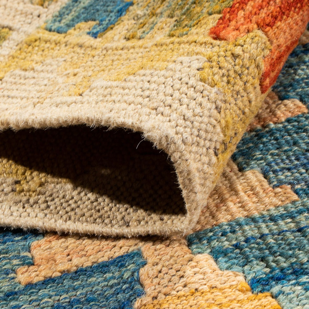 Tapis Kelim - Splash - 89 x 63 cm - multicolore