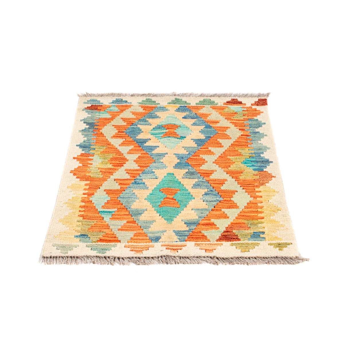 Tapis Kelim - Splash - 89 x 63 cm - multicolore