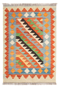 Tapis Kelim - Splash - 89 x 63 cm - multicolore